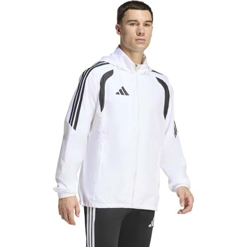 Adidas Tiro 26L Wb JY9734 Kapüşonlu Yağmurluk Eşofman Üstü Erkek Ceket
