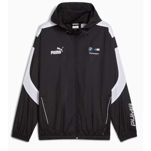 Puma BMW MMS MT7+ Wındbreaker 633172-01 Kapüşonlu Yağmurluk Eşofman Üstü Erkek Ceket