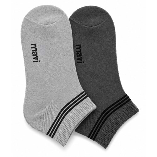 Mavi M090984-257 2 Adet Topuk Çorap Unisex Çorap