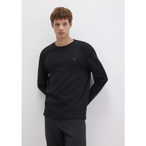 Mavi M065755-900 Mavi Uzun Kollu Tişört Erkek T-Shirt