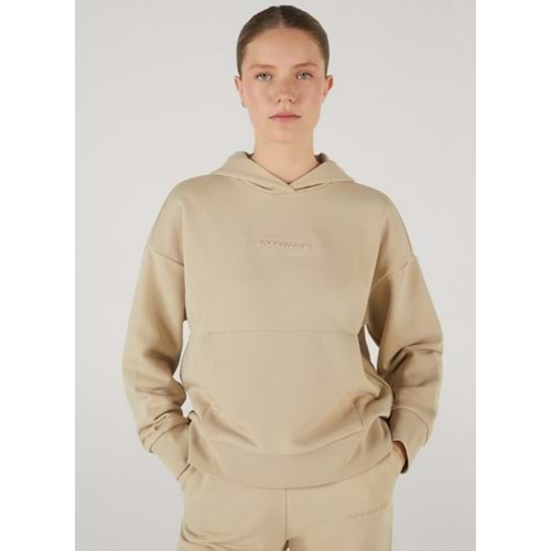 Skechers W Essential Hoodie Sweatshirt S242111-013 Kadın Kapüşonlu Sweatshirt