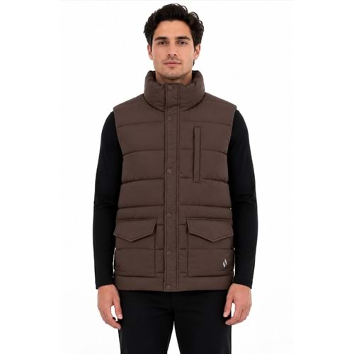 Skechers All Weather Cozy Fit Full Zip Vest S2620193-2070 Şişme Erkek Yelek