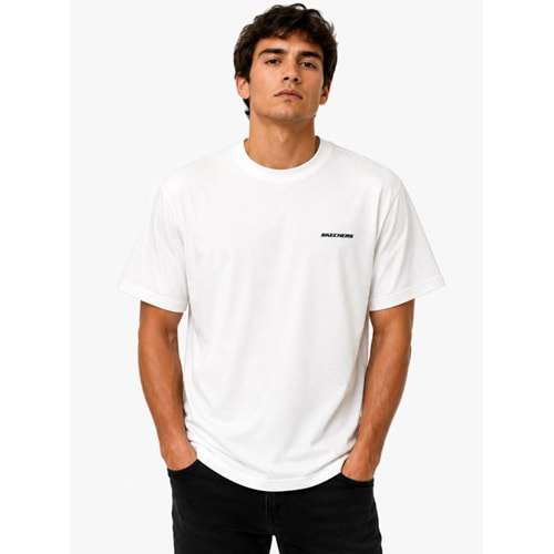 Skechers M Oversize Essential Crewneck Heavy T-Shirt S2620191-3855 Erkek Tişort
