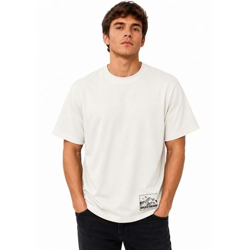 Skechers M Skypeak Crewneck Regular Box Logo T-Shirt S2620057-3855 Erkek Tişort