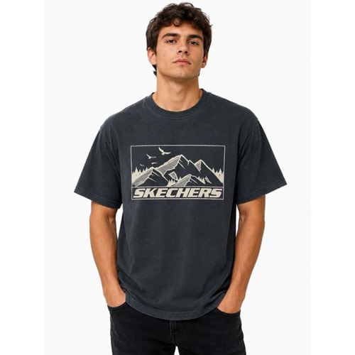 Skechers M Relax Fit Adventure Crewneck T-Shirt S2620111-3998 Erkek Tişort