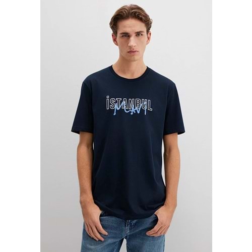 Mavi M067114-34319 İstanbul Baskılı Tişört Erkek T-Shirt