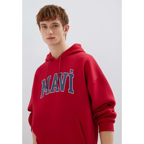 Mavi M067149-7464 Logo Baskılı Erkek Kapüşonlu Sweatshirt