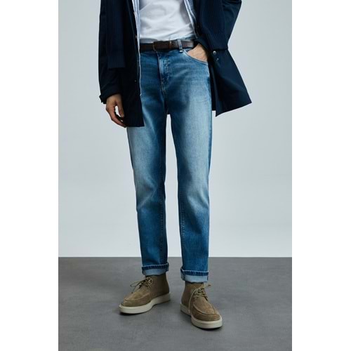 Lufian 111200188 Alesso Smart Jean Erkek Pantolon Slim Fit Erkek Kot Pantolon