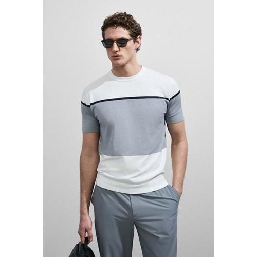 Lufian 111090148 Enzo Erkek Modal Karisimli T-Shirt Erkek Tişort