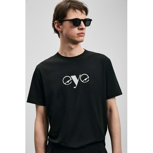 Lufian 111020306 Larry Modern Grafik T- Shirt Tişört Erkek Tişort