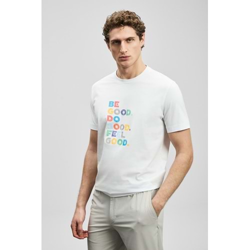 Lufian 111020290 Good Modern Grafik T- Shirt Erkek Tişort