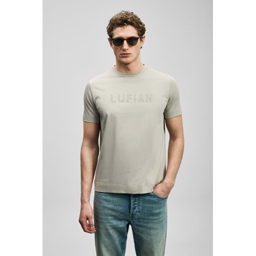 Lufian 111020280 Oscar Modern Grafik T- Shirt Tişört Erkek Tişort