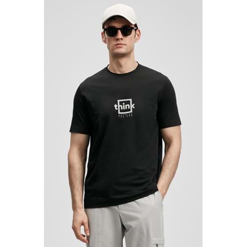Lufian 111020310 Thınk Modern Grafik T- Shirt Tişört Erkek Tişort