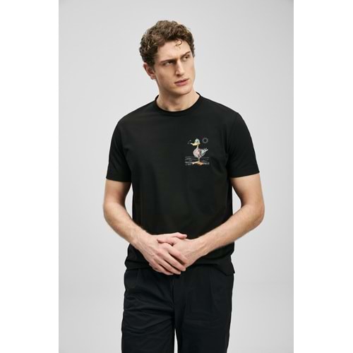 Lufian 111020313 Fınx Modern Grafik T- Shirt Erkek Tişort