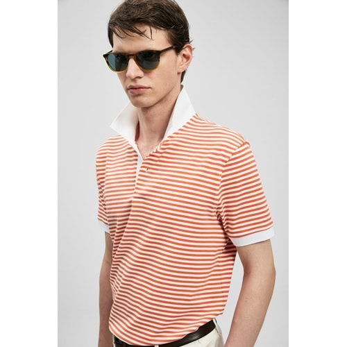 Lufian 111040248 Landon Smart Polo Yaka Tişört Erkek Tişort