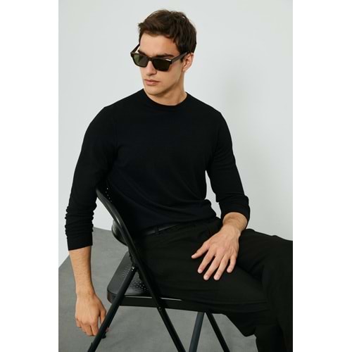 Lufian 112090175 Dean Yün Karışımlı Kazak Erkek Sweatshirt