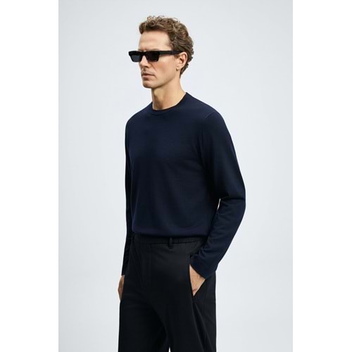 Lufian 112090175 Dean Yün Karışımlı Kazak Erkek Sweatshirt