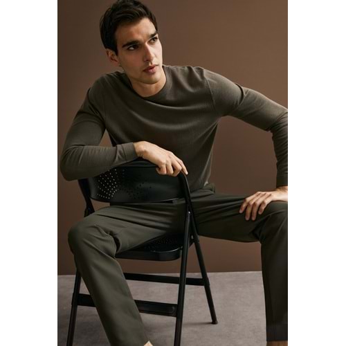 Lufian 112090175 Dean Yün Karışımlı Kazak Erkek Sweatshirt