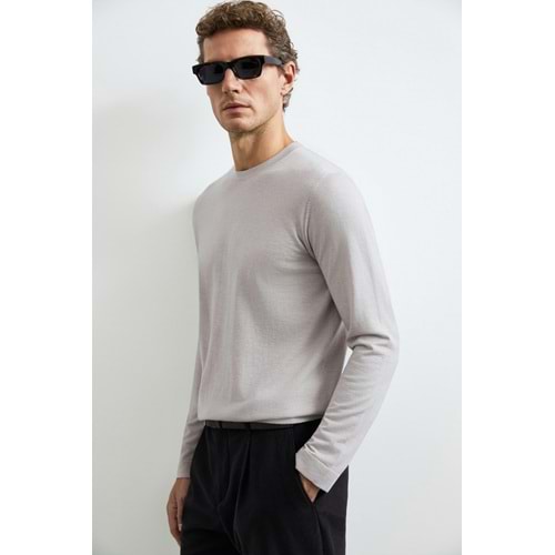 Lufian 112090175 Dean Yün Karışımlı Kazak Erkek Sweatshirt
