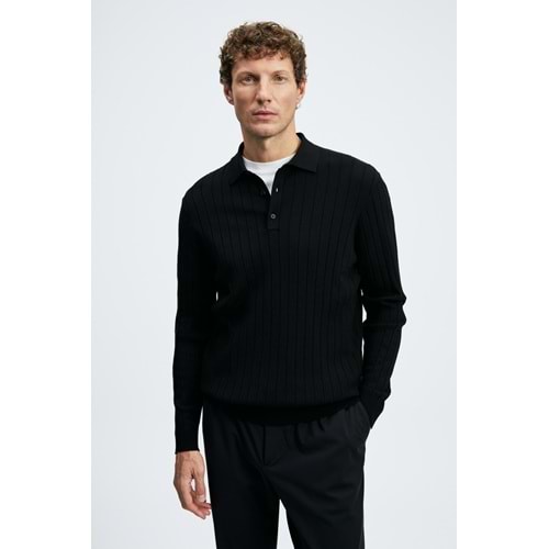 Lufian 112090190 Petra Polo Yaka Triko Kazak Erkek Sweatshirt