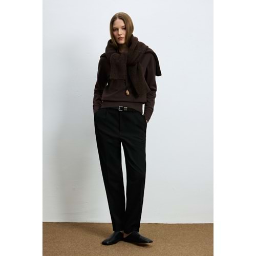 Lufian 122090048 Laura Yün Karışımlı Polo Yaka Triko Kazak Kadın Sweatshirt
