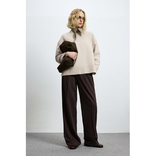 Lufian 122090050 Pamela Deve Tüyü Karışımlı Triko Kazak Kadın Sweatshirt