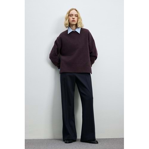 Lufian 122090050 Pamela Deve Tüyü Karışımlı Triko Kazak Kadın Sweatshirt