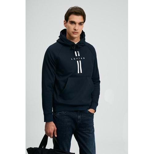 Lufian 112030207 Decland Kapüşonlu Sweatshirt Erkek Sweatshirt