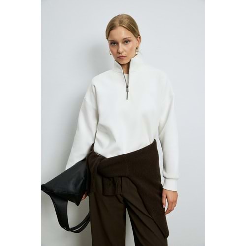 Lufian 122030031 Portman Kadın Örme Sweatshırt Kadın Sweatshirt