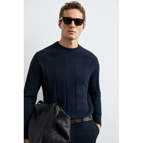 Lufian 112090195 Grand Yün Karışımlı Kazak Erkek Sweatshirt