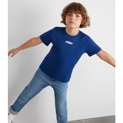 Mavi M6633270722 Miav Baskılı Unisex Çocuk Tişört