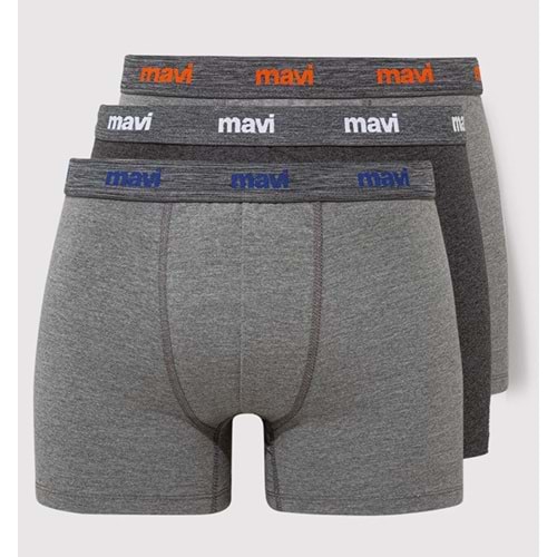 Mavi 3 Adet Erkek Boxer