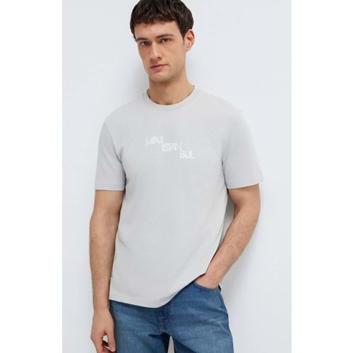 Mavi M0612274-70075 İstanbul Baskılı T-Shirt Erkek Tişort
