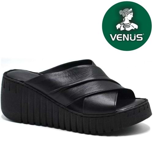 Venüs Astik Hakiki Deri Kadın Terlik