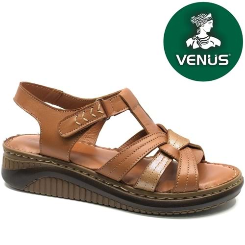 Venüs Andirigulle Hakiki Deri Comfort Ortopedik Kadın Sandalet