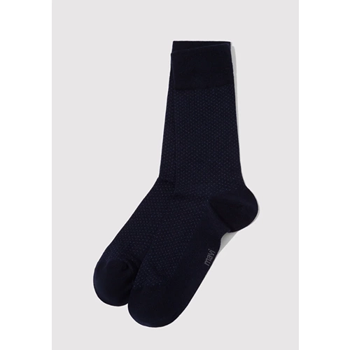 Mavi M091964-17588 Mavi Black Baskılı Soket Unisex Çorap