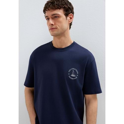 Mavi M0613282-82318 Gemi Baskılı Tişört Erkek T-Shirt