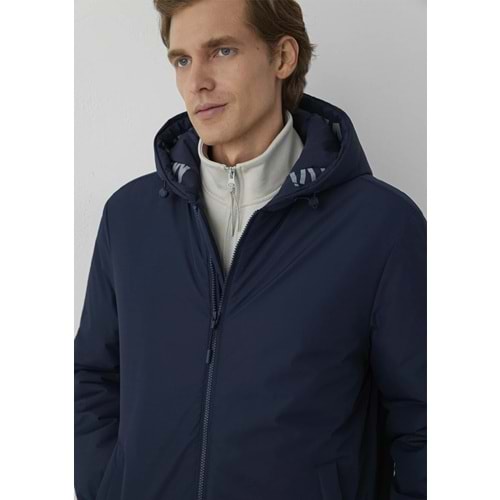 Mavi M0110832-82183 Mavi Jeans Baskılı Kapüşonlu Erkek Mont