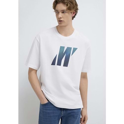 Mavi M0613448-620 Mavi Pro Baskılı Erkek Tişort