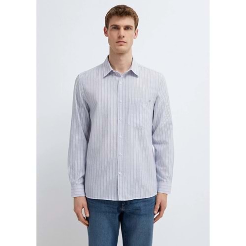 Mavi M0212006-91561 Çizgili Gömlek Regular Fit Erkek Gömlek