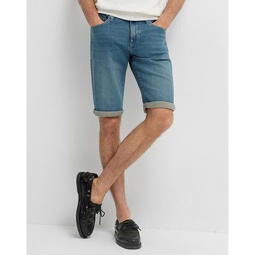 Mavi M04160A3312 Nicholas Premium Blue Vintage Indigo Mavisi Jean Şort Erkek Şort