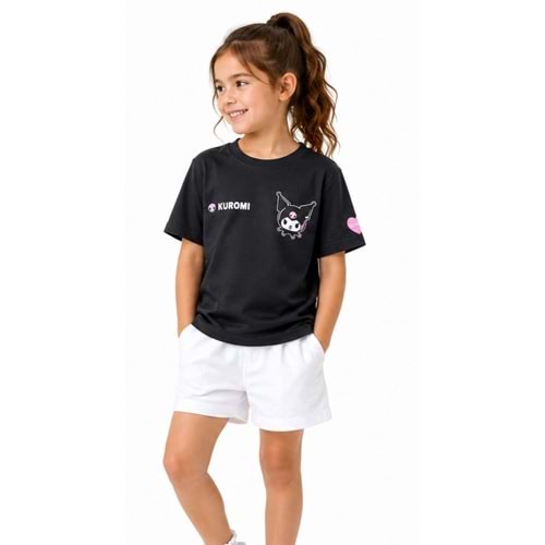Mavi M7610474-70087 Kuromi Baskılı Kız Çocuk Tişort