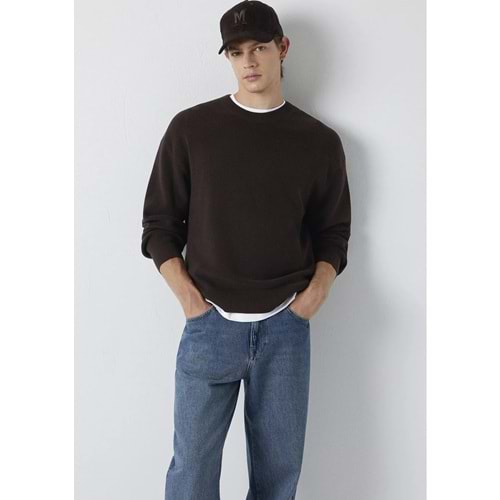 Mavi M0710439-70219 Mavi Bisiklet Yaka Kazak Erkek Sweatshirt