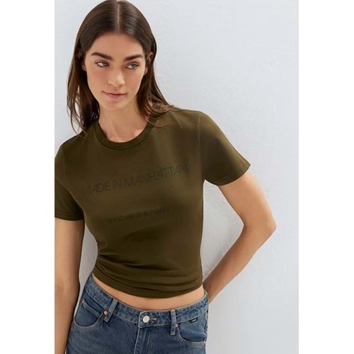 Mavi M1614317-80769 Yazılı T-Shirt Kadın Tişört