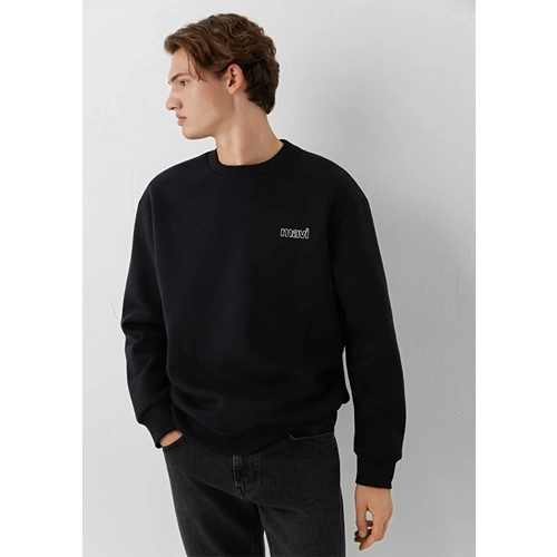 Mavi M0S10379-900 Mavi Logo Baskılı Sweatshirt Erkek Sweatshirt