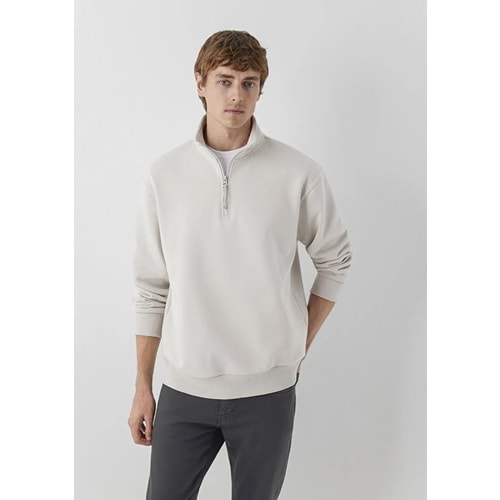 Mavi M0S10278-70144 Mavi Yarı Fermuarlı Erkek Sweatshirt
