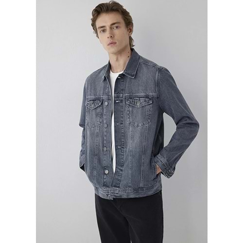Mavi M010143-A4066 Mavi Dolphin Grey Classic Denim Jean Ceket Erkek Ceket