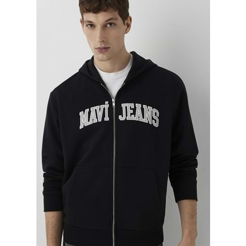 Mavi M0S10642-900 Mavi Jeans Logo Nakışlı Fermuarlı Sweatshirt