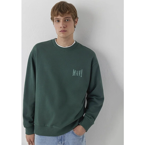 Mavi M0S10659-71580 Mavi Logo Baskılı Sweatshirt Erkek Sweatshirt