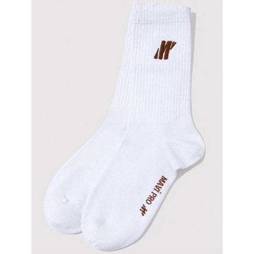 Mavi M0912192-21649 Mavi Pro Nakışlı Soket Tenis Çorabı Unisex Çorap